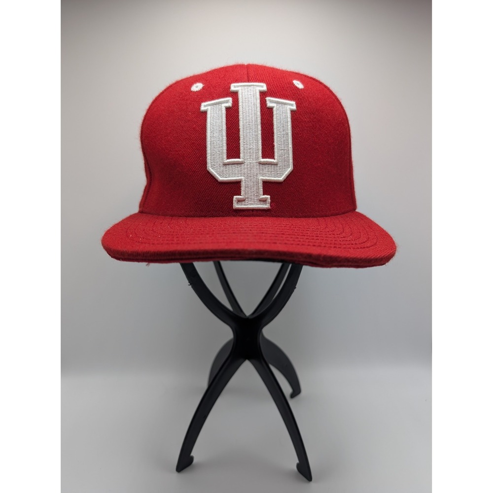 Zephyr Indiana University IU Hoosiers Snapback Hat Red Shark Teeth Underbrim Cap